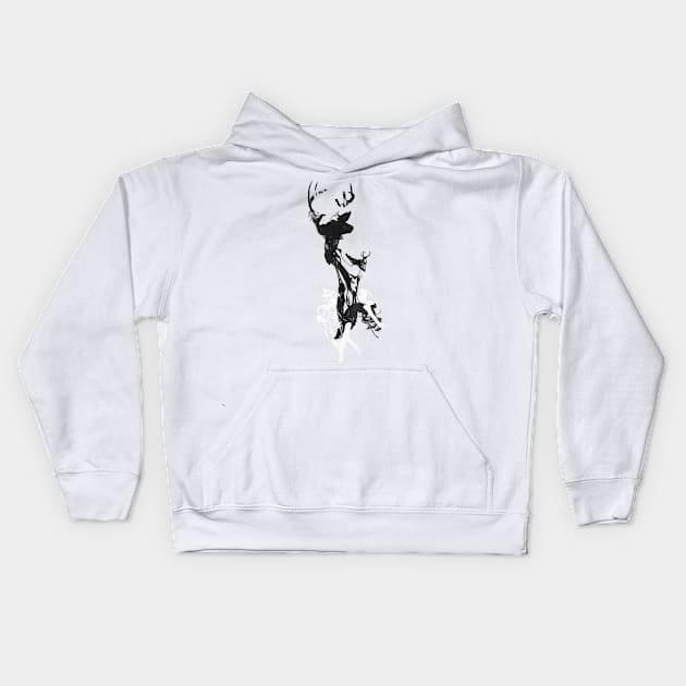 Last Time I Was A Deer Kids Hoodie by astronaut